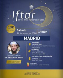 Iftar por los niños huérfanos de Gaza con Sh. Abdulnour Idrissi