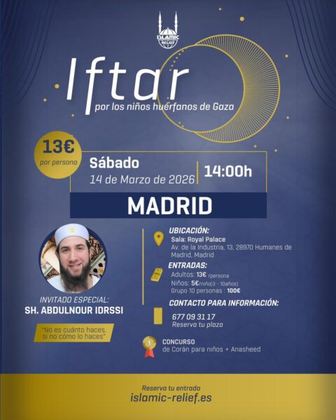 Iftar por los niños huérfanos de Gaza con Sh. Abdulnour Idrissi